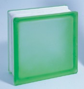 Стеклоблок Star Glass цветной матовый двухсторонний Зеленый