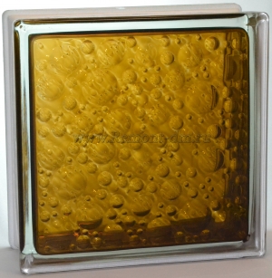 Стеклоблок окрашенный внутри Савона бронзовый