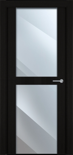 Межкомнатная дверь модель 422 стекло зеркало (венге пепельный)